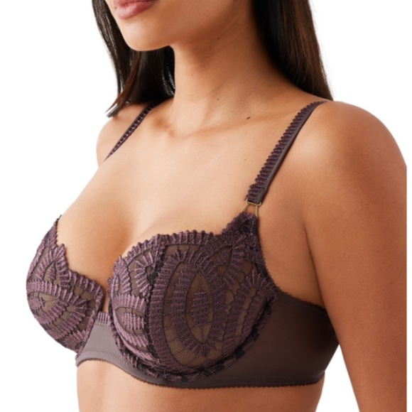 Wacoal Womens After Dark Balconette Bra 34DD Raisin 855396 - NWT - Picture 3 of 3